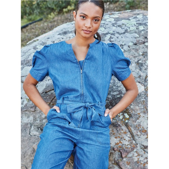 Chambray Jumpsuit NWT - Picture 3 of 3